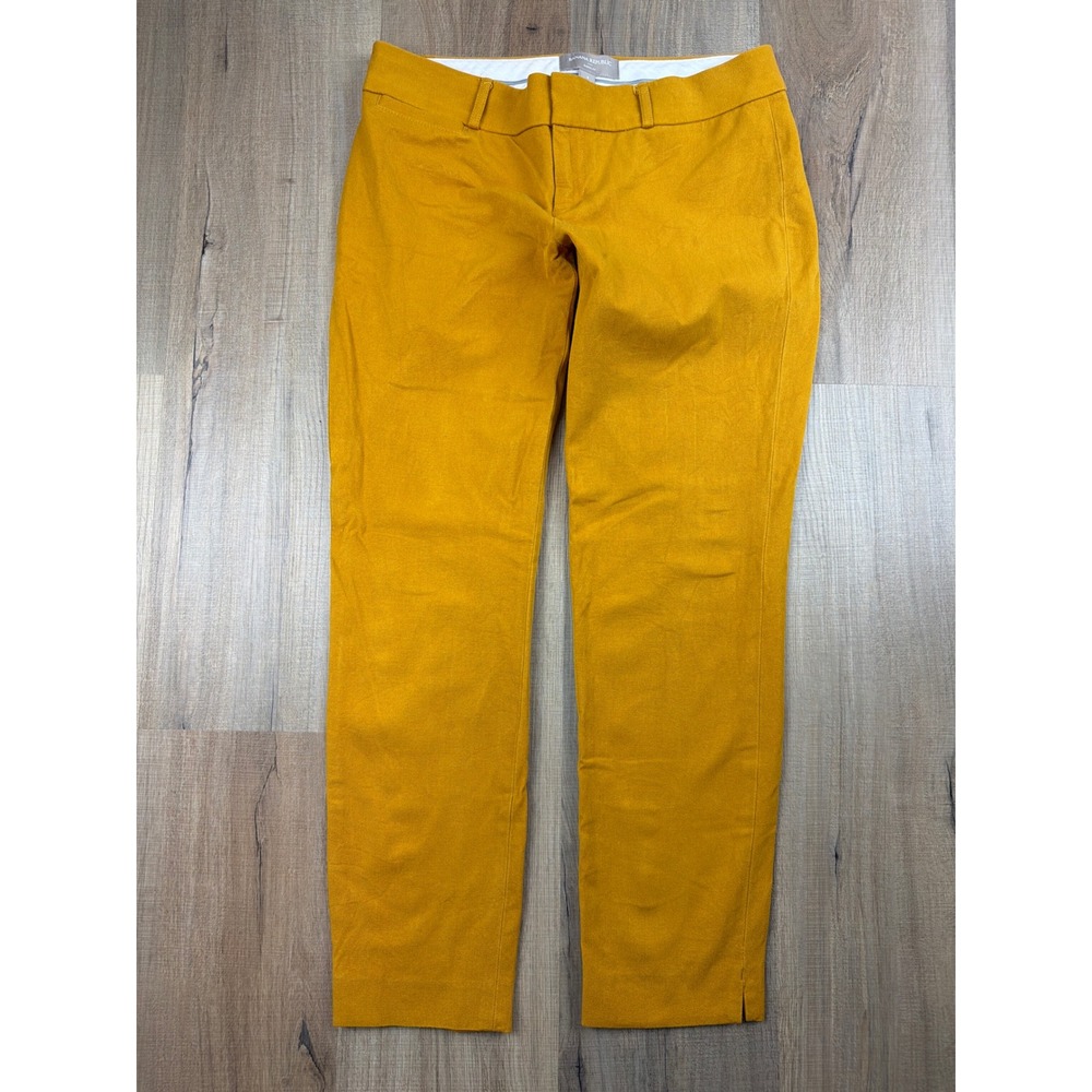 Banana Republic Low Rise Sloan Slim Ankle Pants Chandelier Yellow 4 988582-02